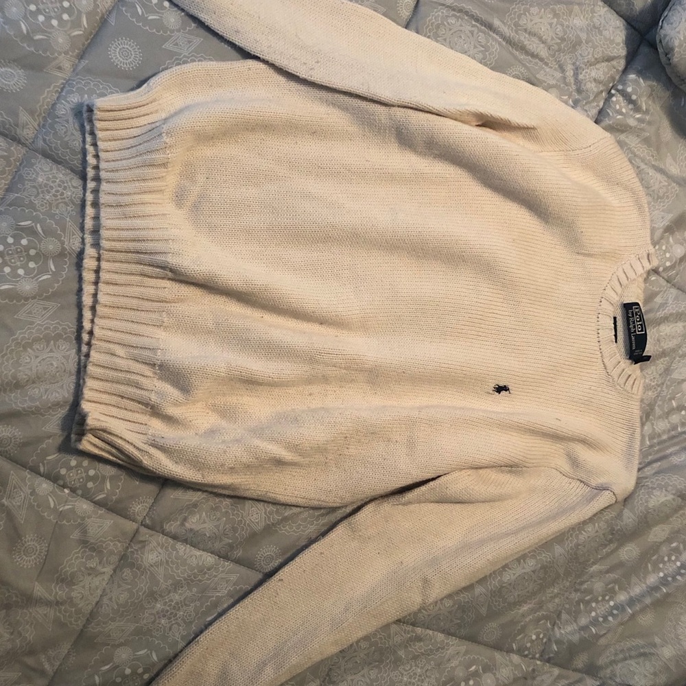 Cream Polo sweater